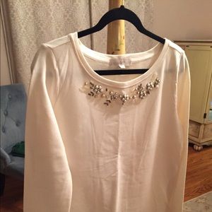 color cream % 100 made by loft top